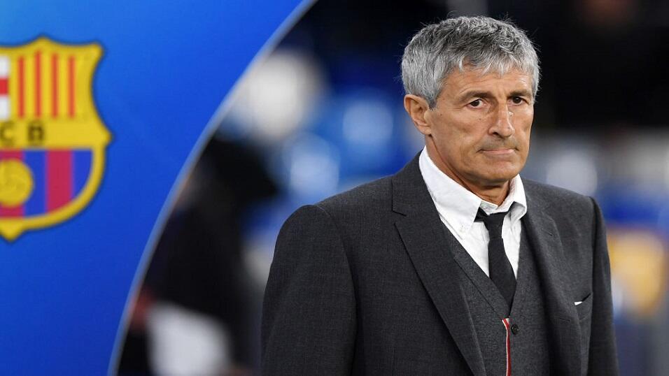 Barcelona manager Quique Setien.